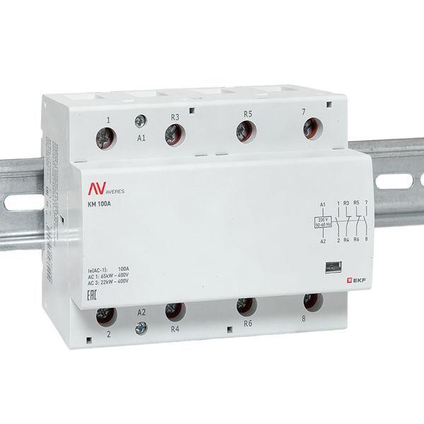 Контактор модульный КМ 100А 2NO+2NC 230В AC (6 мод.) AVERES EKF km-av-6-100-22-230V