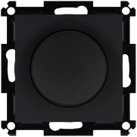 Светорегулятор поворотно-нажимной универс. (диммер) 3-500Вт LED 3-250Вт HV - 500Вт механизм бел. Jasmart G4012PB-500RV