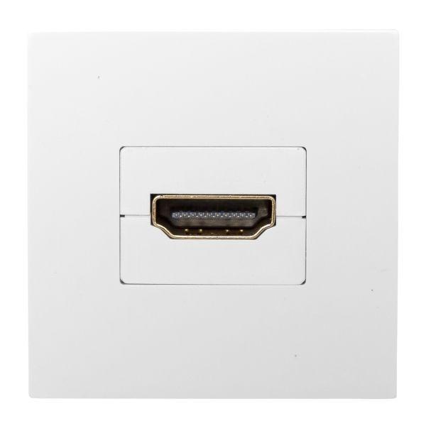 Розетка HDMI 1-м СП 2мод. без индикатора бел. EKF E2MR-21HDMI-10