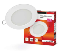 Светильник светодиодный RLP-VC 6Вт 6500К IP40 420лм 230В 95мм круглый встраив. панель бел. IN HOME 4690612024516