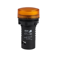 Лампа светодиодная OptiSignal Compact D22 С7-L-M5 желт. 230В AC/DC XB7EV05MP КЭАЗ 362161