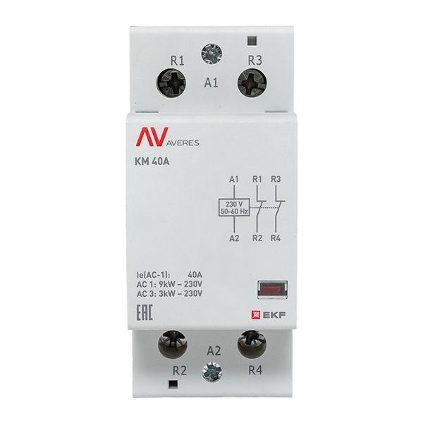 Контактор модульный КМ 40А 2NC 230В AC (2 мод.) AVERES EKF km-av-2-40-02-230V