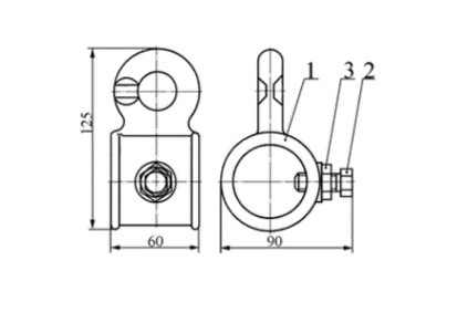 Ушко неразрезное (тип УФН 11/2") КС-018