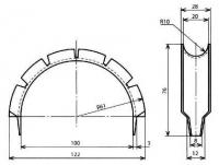Вкладыш вилочного коуша КС-068-1