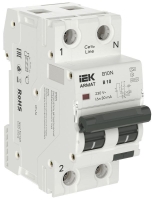 Выключатель автоматический дифференциального тока 2п (1P+NP) B 10 30мА тип A АВДТ B10N 36мм ARMAT IEK AR-B10N-1N-B010A030