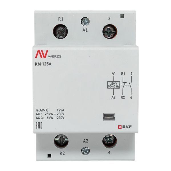 Контактор модульный КМ 125А 1NC+1NO 230В AC (3 мод.) AVERES EKF km-av-3-125-11-230V
