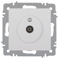 Розетка телевизионная одиночная TV СП Accent 6-301-01 IP20 бел. Intro Б0063601