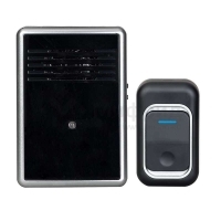 Звонок беспроводной Трио 32 мелодии 150м 4-тональная полифония регулир. громкости настольн./настен. брызгозащ. кнопка IP44 3AAх1.5В МОНОМАХ ТР-01Б