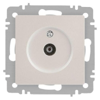 Розетка телевизионная одиночная TV СП Accent 6-301-06 IP20 перламутр. Intro Б0063613