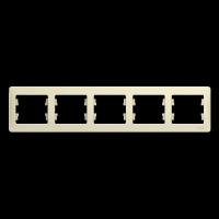 Рамка 5-м Glossa горизонт. беж. SE GSL000205