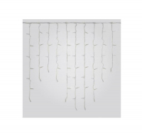 Гирлянда светодиодная "Бахрома" ULD-B2007-100/TTK WHITE IP44 2м 100LED бел. с эффектом мерцания соединяемая провод прозр. Uniel UL-00007209