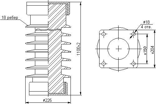 Изолятор ИОС-110-600