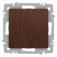 Переключатель 2-кл. СП Accent 6-107-10 10А IP20 250В AL/CU венге Intro Б0063574