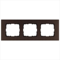 Рамка 3-м G-Metal метал. алюм. корич. Brown Jasmart G1003AZ