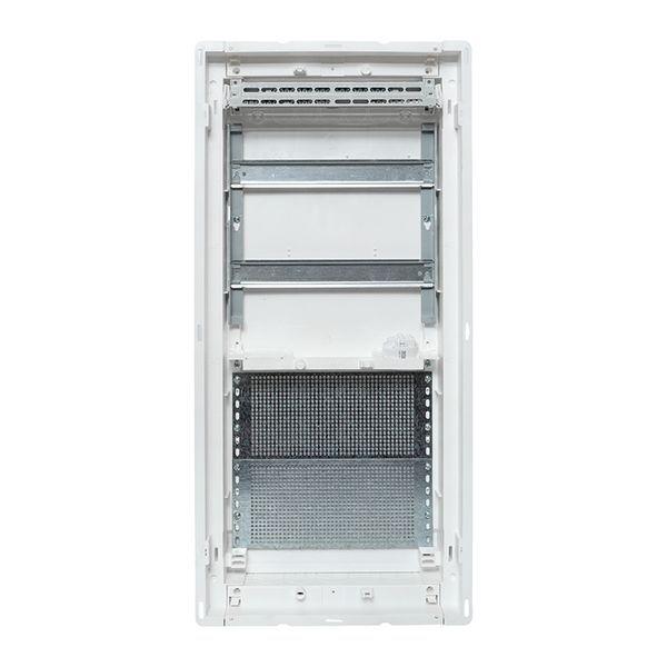 Щит комбинированный встраив. Nova 2 DIN-рейки + 2 монтаж. платы 4 габарит IP41 с метал. перфорированной дверью EKF nv-cb-pmd-2+2