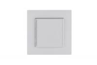 Розетка 1-м с крышкой Karea RIZZ с заземл. бел. Makel 88001029