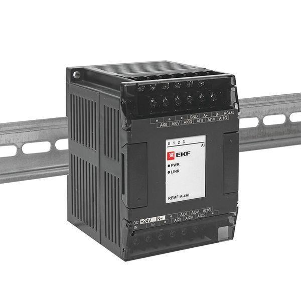Модуль аналогового ввода REMF 4 PRO-Logic (без поверки) EKF REMF-A-4AI