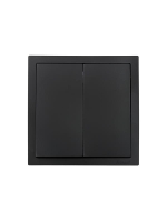 Выключатель 2-кл СП ZIMA IP20 10А безвинт. зажим черн. бархат LEZARD 704-4288-101QC