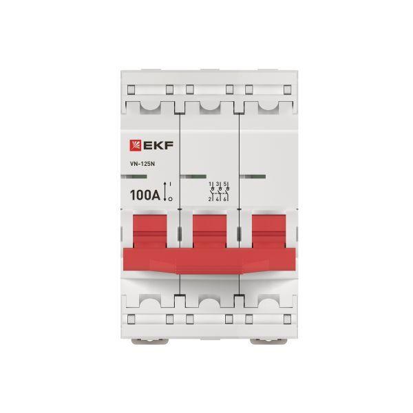 Выключатель нагрузки 3п 100А ВН-125N PROxima EKF S1253100