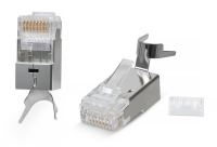 Коннектор RJ-45(8P8C) под витую пару кат. 6a/7/7a экран. универс. (для ож и мж кабеля) Cabeus 7780c