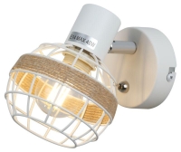 Светильник Anselma 7034-701 1хE14 40Вт настенно-потолочный спот поворотный с выключателем Rivoli Б0051974