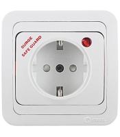 Розетка с сетевым фильтром с заземл. и с защитой от детей Mimoza бел. Makel 14002139K