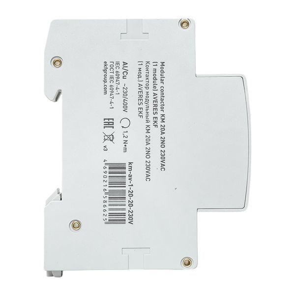 Контактор модульный КМ 20А 2NО 230В AC (1 мод.) AVERES EKF km-av-1-20-20-230V
