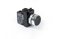 Кнопка нажимная круглая CM101DH (2НО) черн. EMAS CM101DH