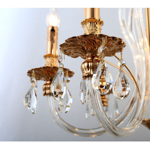 Люстра Melanie 1020-206 6хЕ14 40Вт хрусталь классика Rivoli Б0047907