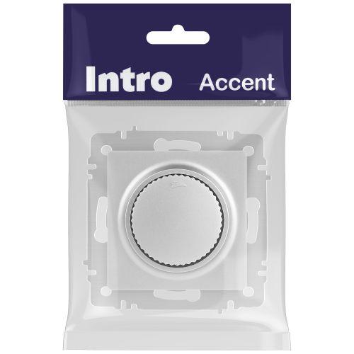 Светорегулятор поворотный СП Accent 6-401-03 600Вт 230В IP20 алюм. Intro Б0063674