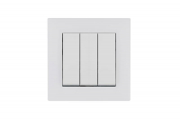 Выключатель 3-клав. 1 вход 3 выхода Karea RIZZ бел. Makel 88001091