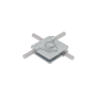 Соединитель универсальный 2USM-D5-10 TD для прутка d5-10мм с 2 пластинами 40х40мм сталь термодиффузион. цинк. КМ MA0282