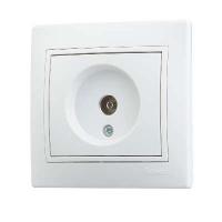 Розетка телевизионная проходная TV СП Mira бел./бел. LEZARD 701-0202-129