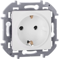 Розетка 1-м СП Inspiria 16А IP20 250В 2P+E немецк. стандарт механизм бел. IEK 673720