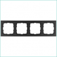 Рамка 4-м G-Classic антрацит Jasmart G1004B