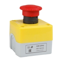 Пост кнопочный OptiSignal D22 C5-BK-1-ESTR-02 2НЗ авар. стоп. возврат поворотом XALK178F КЭАЗ 338523