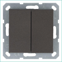 Переключатель проходной 2-кл. 10А IP20 механизм мокко Jasmart G3022Z