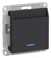 Выключатель карточный СП AtlasDesign 10А IP20 без задержки времени механизм карбон SE ATN001067