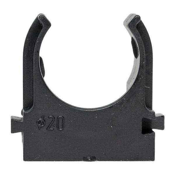 Держатель для труб (клипса) d20мм для монтажного пистолета черн. (уп.100шт) Plast EKF derjp-z-20-black