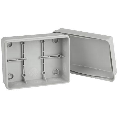 Коробка распаячная 150х110х70мм двухкомпонентн. HF стойкая к УФ прямой монтаж IP67 сер. KOR-150-110-70-11g-2MP Эра Б0060292