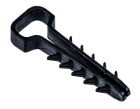 Дюбель-хомут 6х12мм для плоского кабеля нейлон черн. (уп.100шт) IEK UDH14-06-12-100-K02