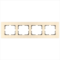 Рамка 4-м G-Metal метал. алюм. шампань Champagne Gold Jasmart G1004AG