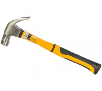 Молоток-гвоздодер 450г фибергласовая двухкомпонентн. ручка с магнитом Вихрь 73/6/8/8