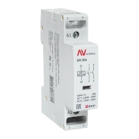 Контактор модульный КМ 20А 2NО 230В AC (1 мод.) AVERES EKF km-av-1-20-20-230V