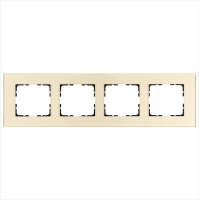 Рамка 4-м G-Glass стекло шампань Champagne Gold Jasmart G1004GG