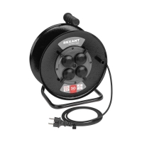 Удлинитель на метал. катушке 4х30м с заземл. IP44 КГ 3х1.5кв.мм c защ. крышкой Rexant 13-5011