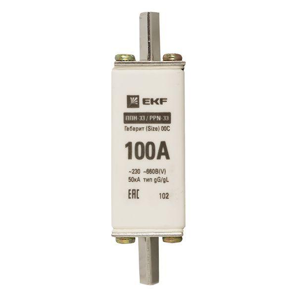 Вставка плавкая ППН-33 100/100А 50кА габарит 00С PROxima EKF fus-33/100