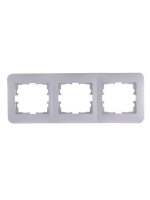Рамка 3-м Karina Life горизонт. матов. серебр. LEZARD 708-4300-148
