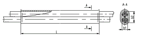 Зажим соединительный овальный СОАС-120-3