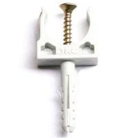 Держатель для труб (клипса) d16мм с защелкой и дюбелем DKC 51316